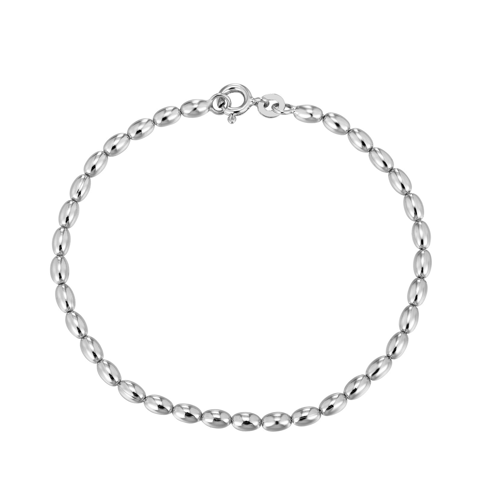 silver ball chain bracelet - seolgold