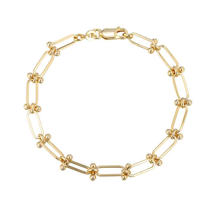 Ball and Link Chain Bracelet - seolgold