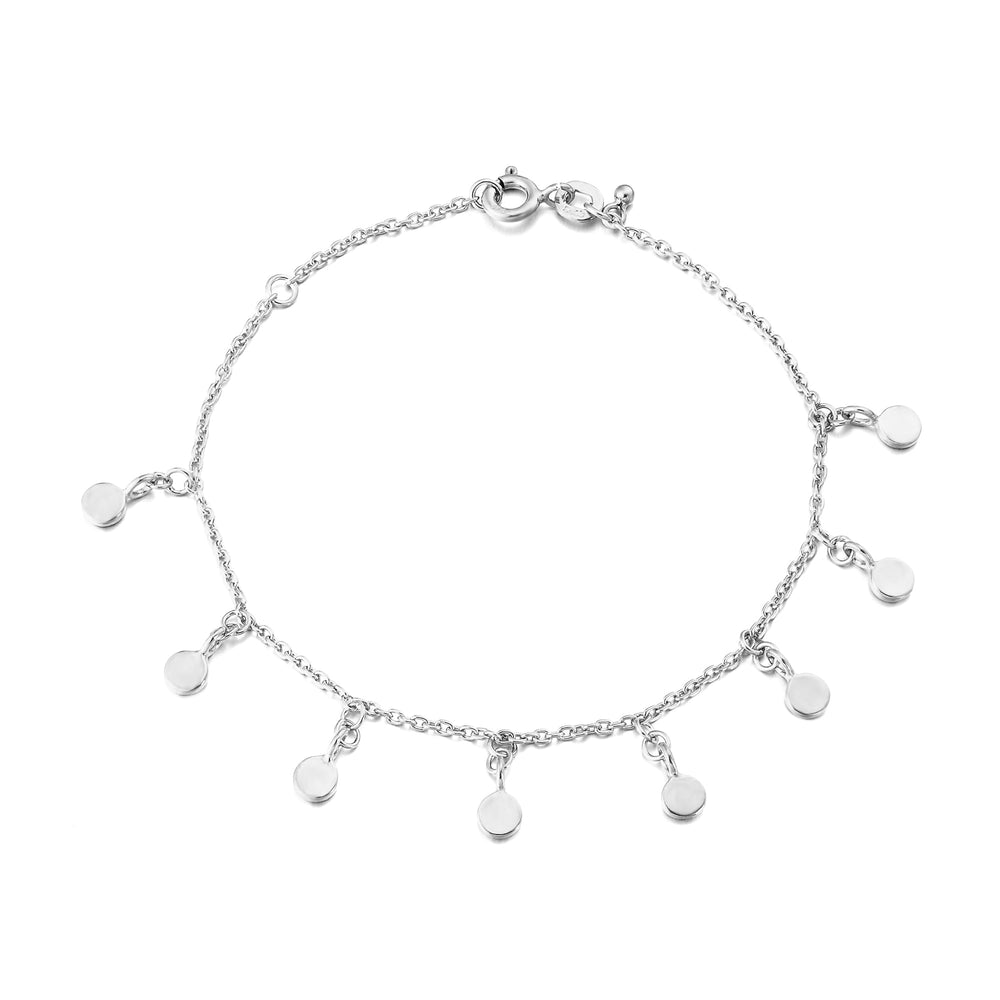silver charm bracelet -seolgold