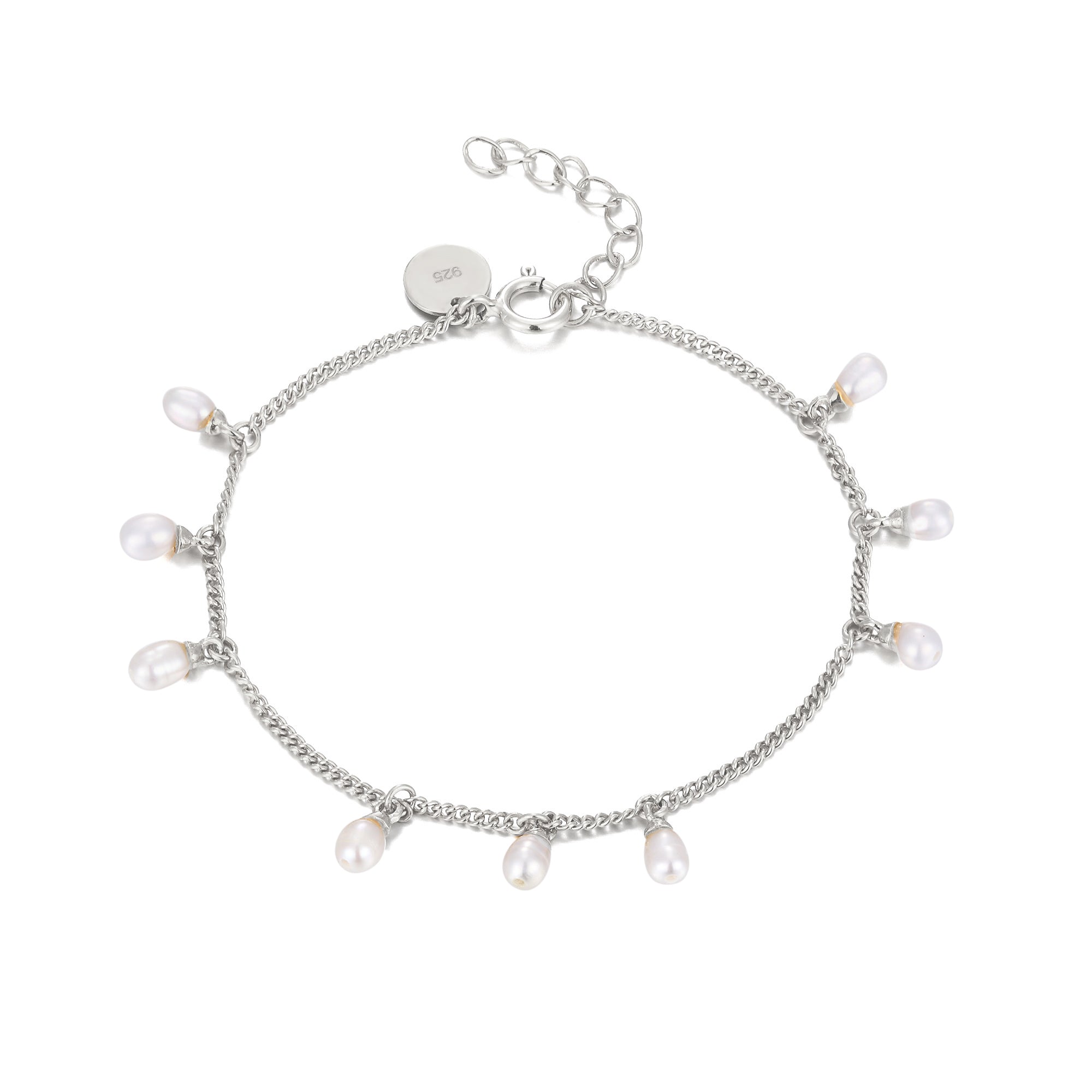 silver pearl bracelet - seol gold