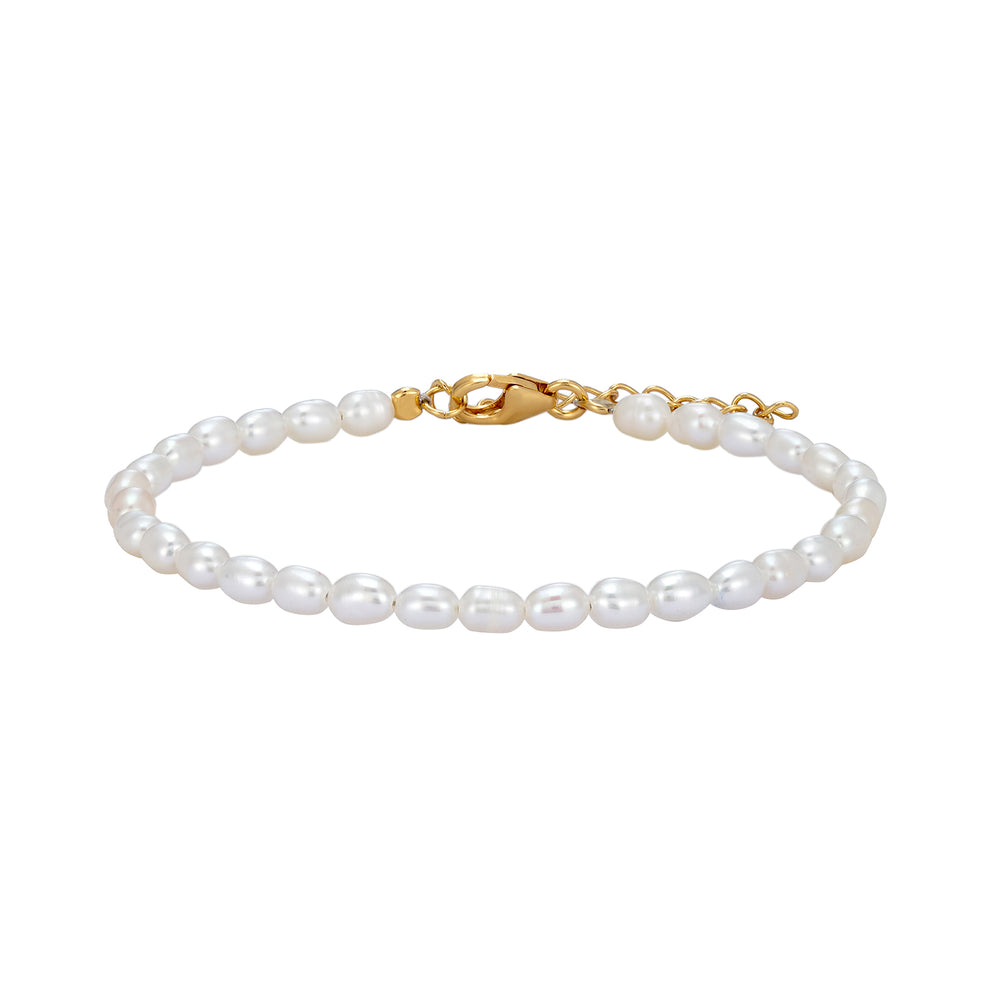 18ct Gold Vermeil Pearl Bracelet