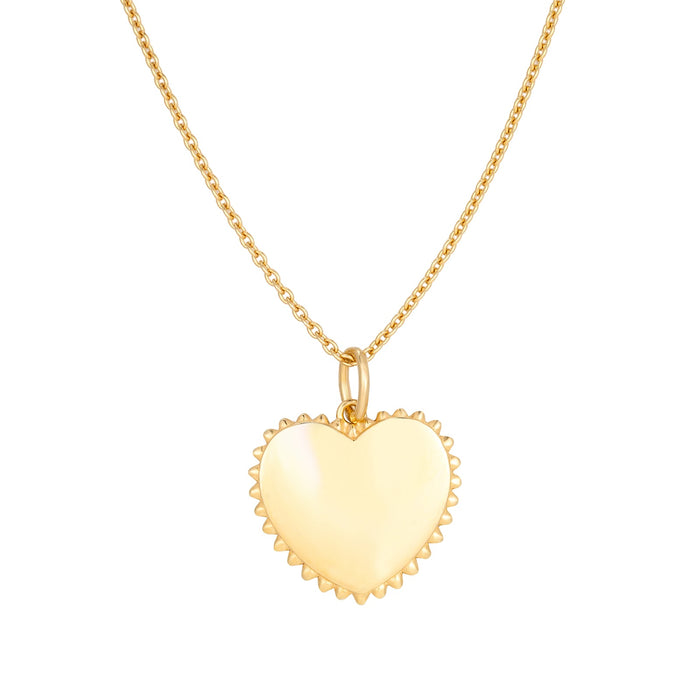 Seol Gold - Beaded Heart Necklace