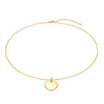 Seol Gold - Beaded Heart Necklace