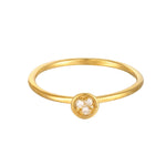 18ct Gold Vermeil CZ Stacking Ring