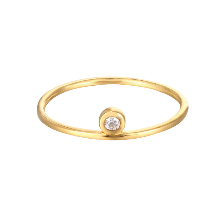 gold thin ring - seolgold
