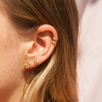 Gold Stud Earrings - seol-gold