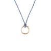 blue cord necklace - seol gold