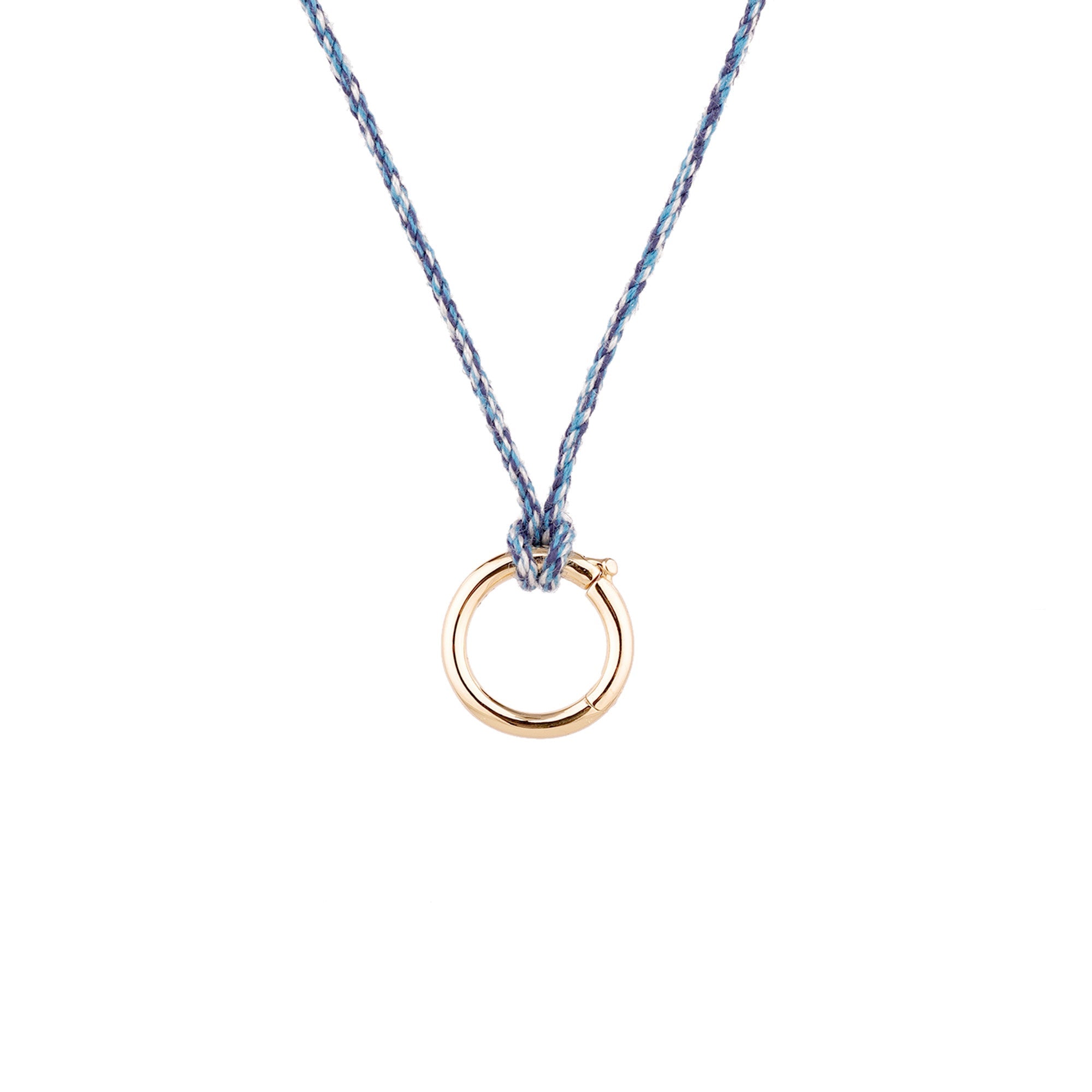 blue cord necklace - seol gold