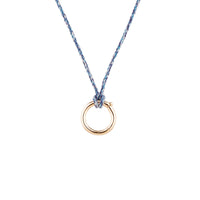 blue cord necklace - seol gold