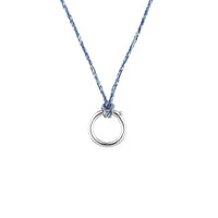 blue cord necklace - seol gold