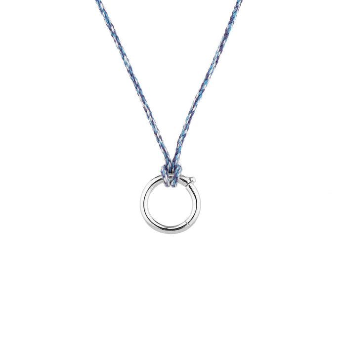 blue cord necklace - seol gold
