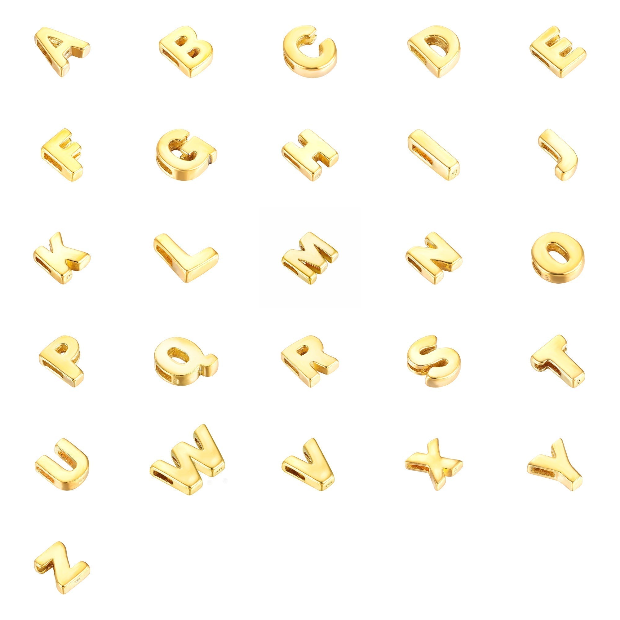 Seol Gold - Threader alphabet charm
