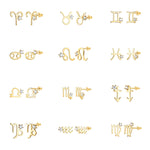 Zodiac solid gold earrings - seolgold