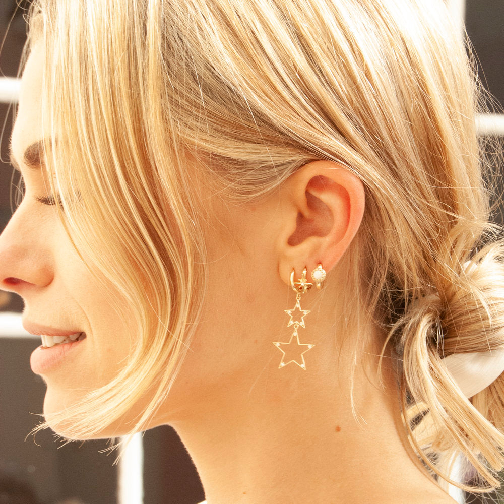 Gold Opal Earrings - seol-gold