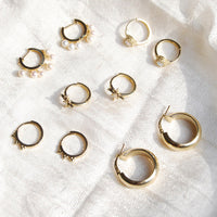 Spike Hoop Earrings - seol-gold