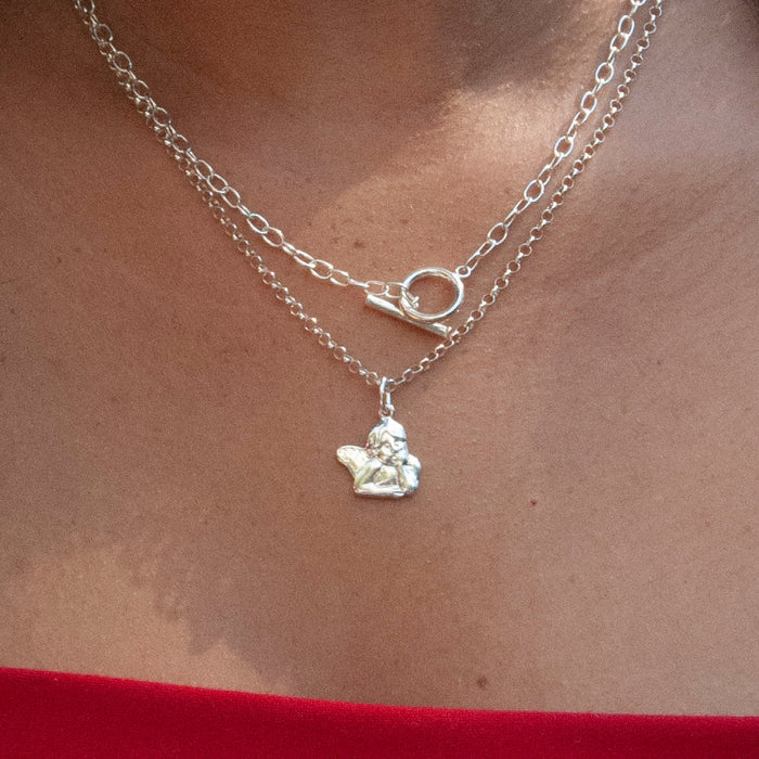 Cherub Charm Pendant - seol-gold