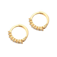 Tiny gold hoops - seolgold