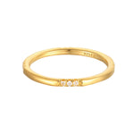 18ct Gold Vermeil White CZ Eternity Stacking Ring