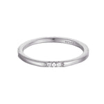 Sterling Silver White CZ Eternity Stacking Ring