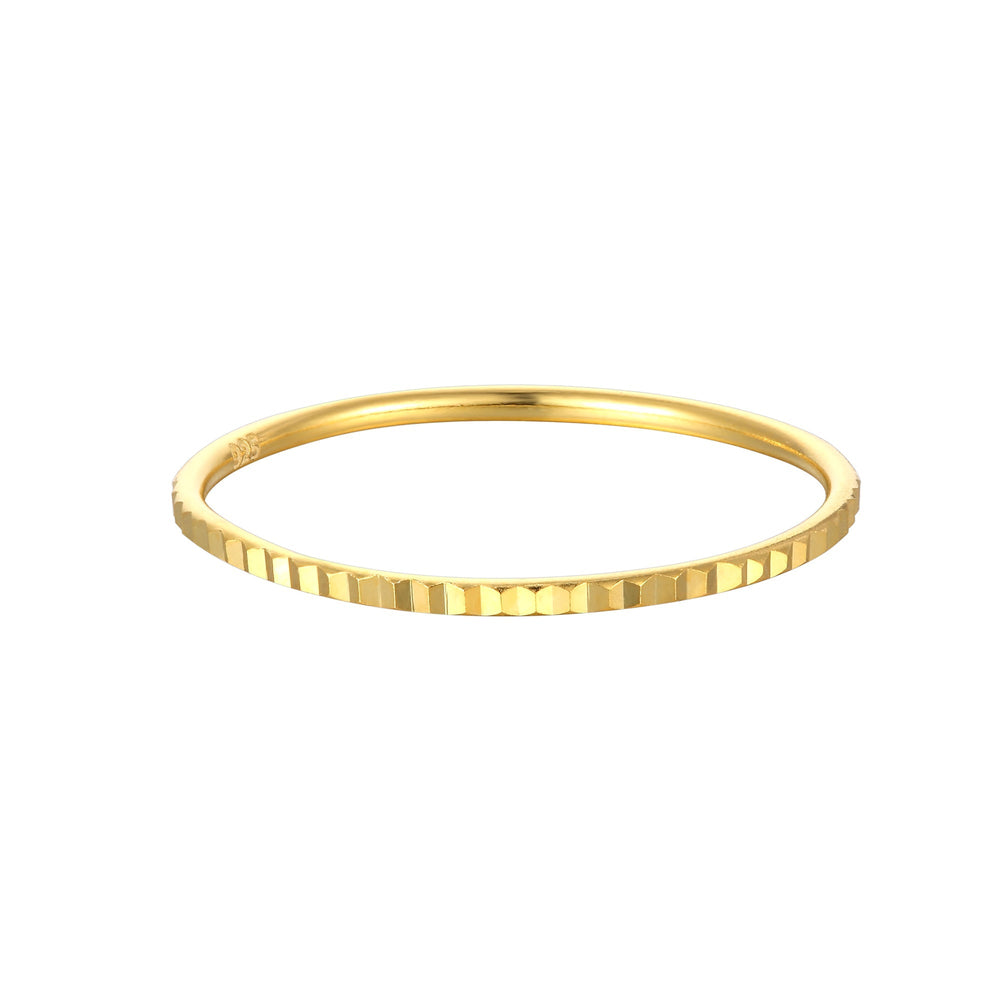 skinny gold stacking band ring - seol gold