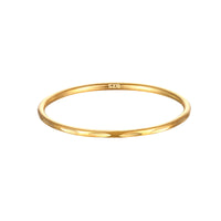 gold skinny stacking ring - seolgold
