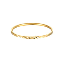 skinny gold stacking band ring - seol gold