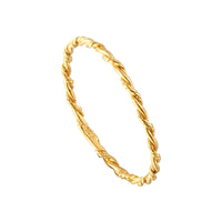 Rope Twist Plait Ring - seol-gold