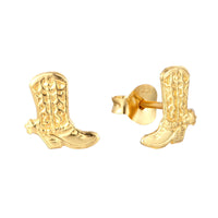 cowboy boot earrings - seolgold