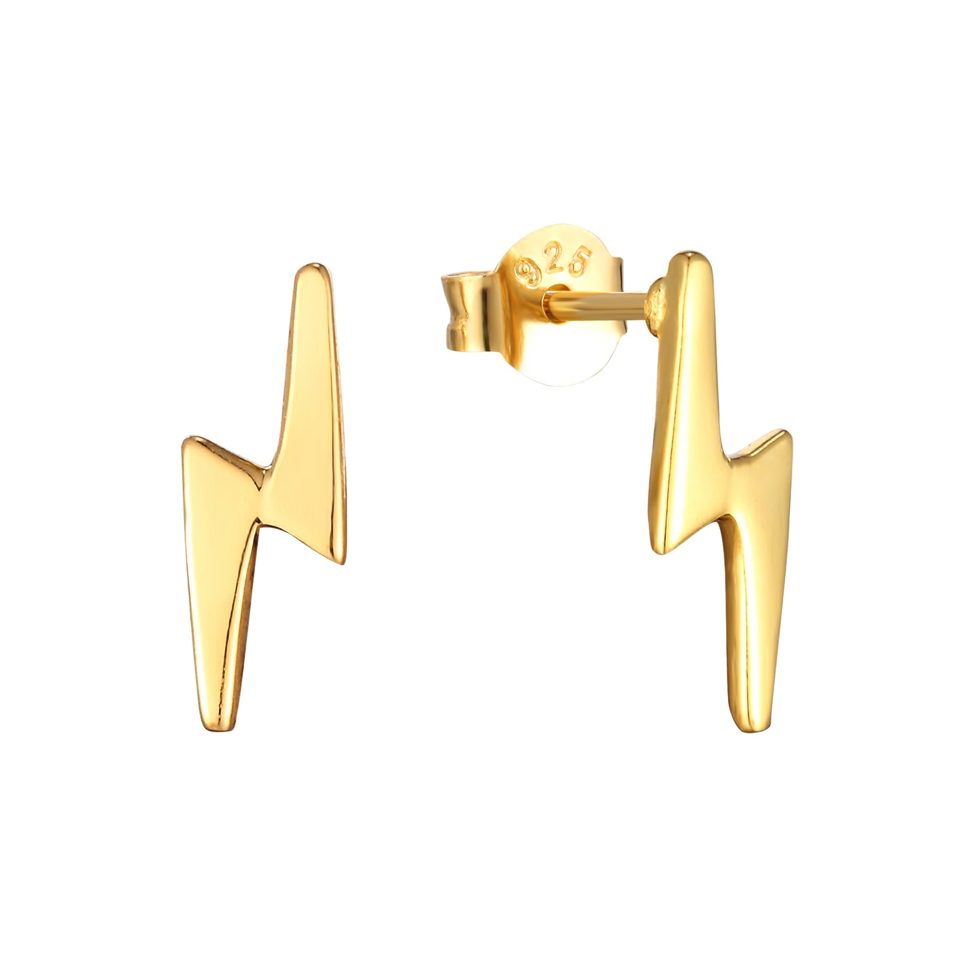 Lightning Bolt earrings - seol-gold