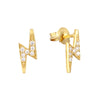 Tiny Lightning CZ Studs - seol-gold