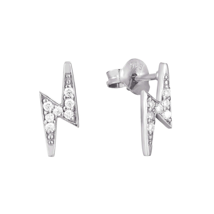 silver stud earrings - seol-gold