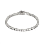 silver tennis bracelet - seolgold
