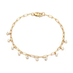 cz cable bracelet - seol gold