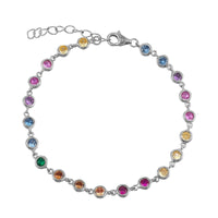 silver rainbow bracelet - seolgold