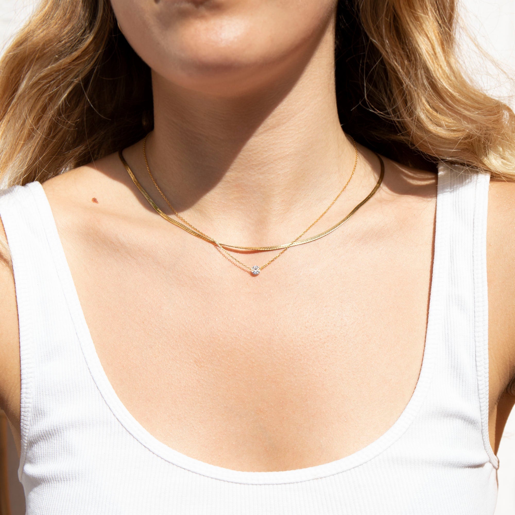 gold necklace - seol-gold