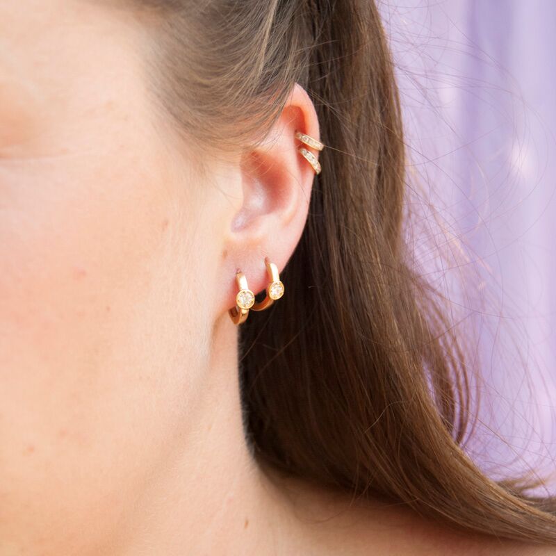 sterling silver earrings - seol-gold