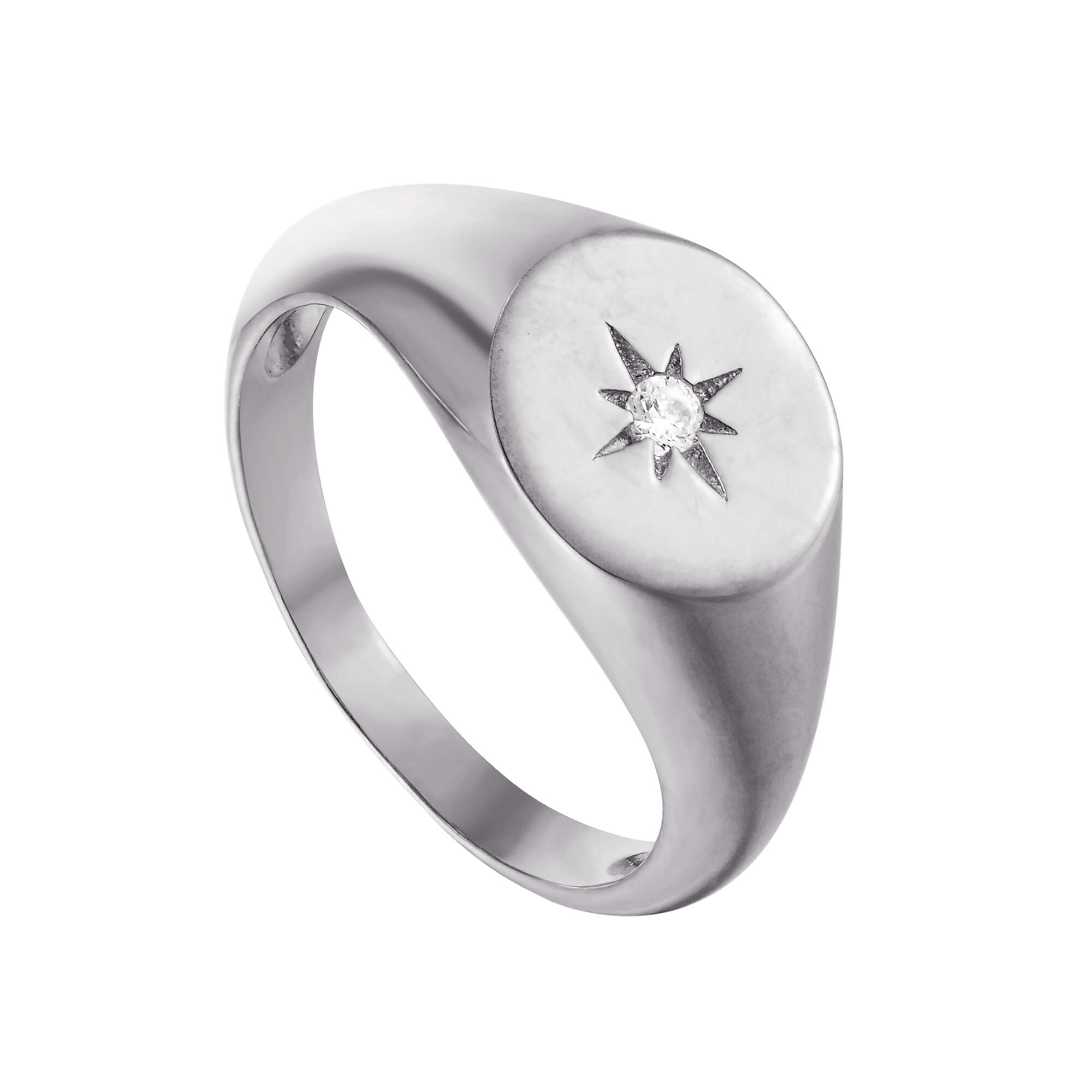 silver signet ring - seolgold