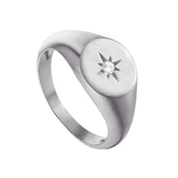 silver signet ring - seolgold