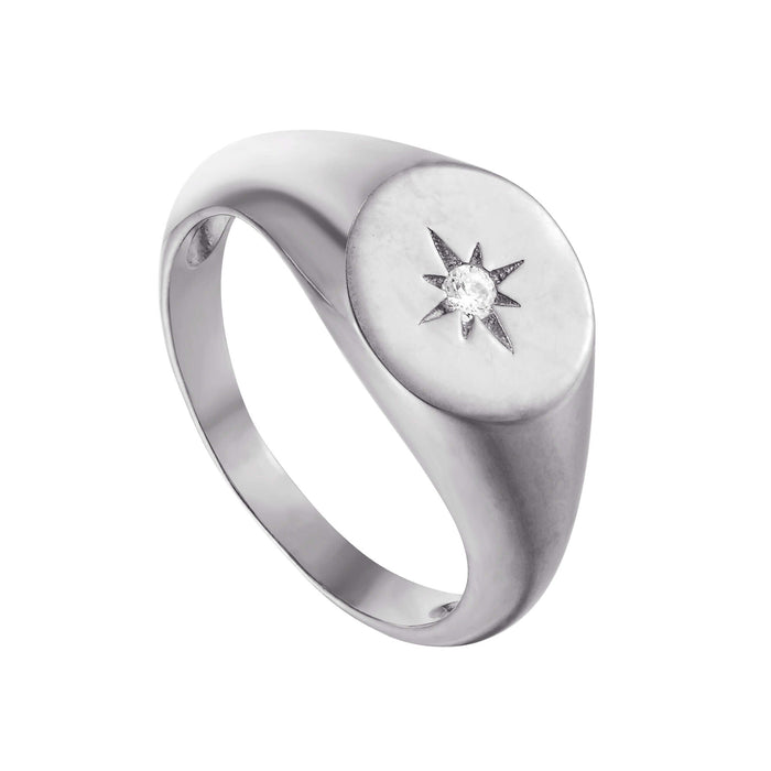 silver signet ring - seolgold