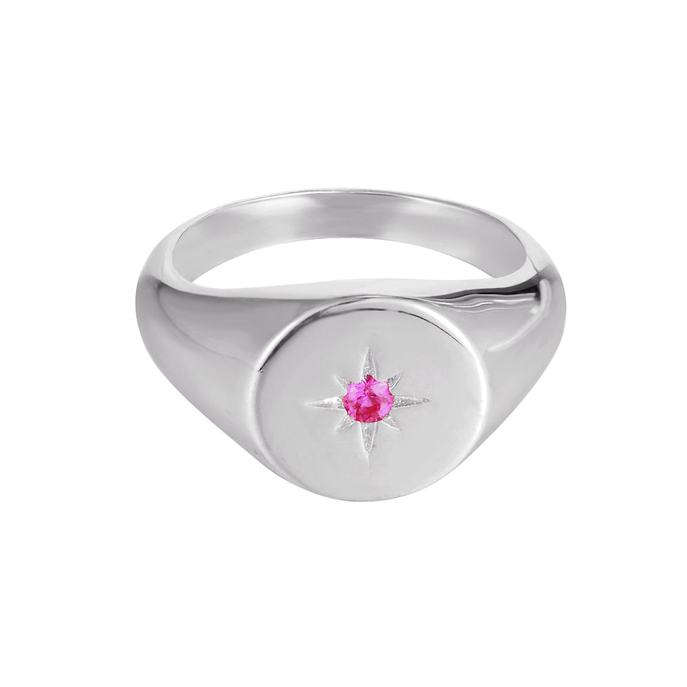 silver ruby ring - seolgold