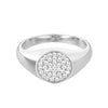 pave signet ring - seol gold
