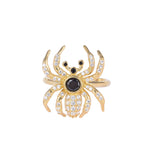 18ct Gold Vermeil Spider CZ Ring