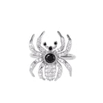 Sterling Silver Spider CZ Ring