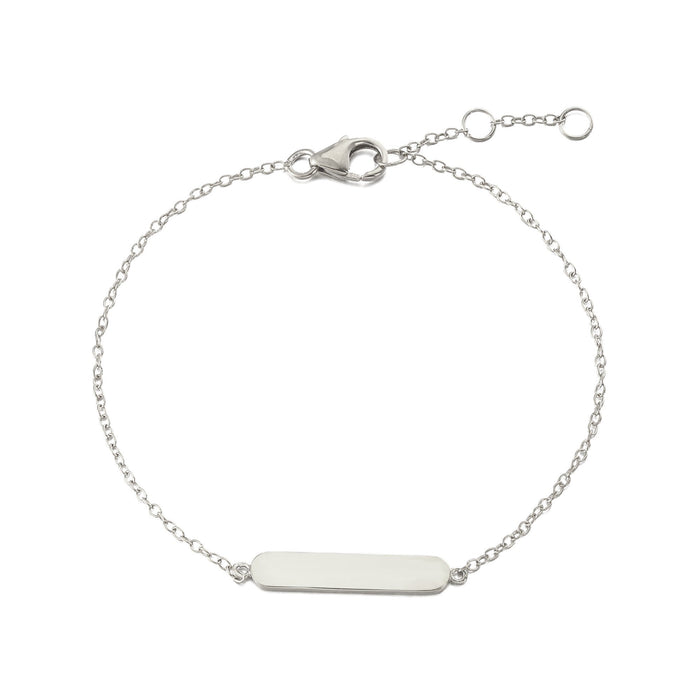silver bar bracelet - seolgold