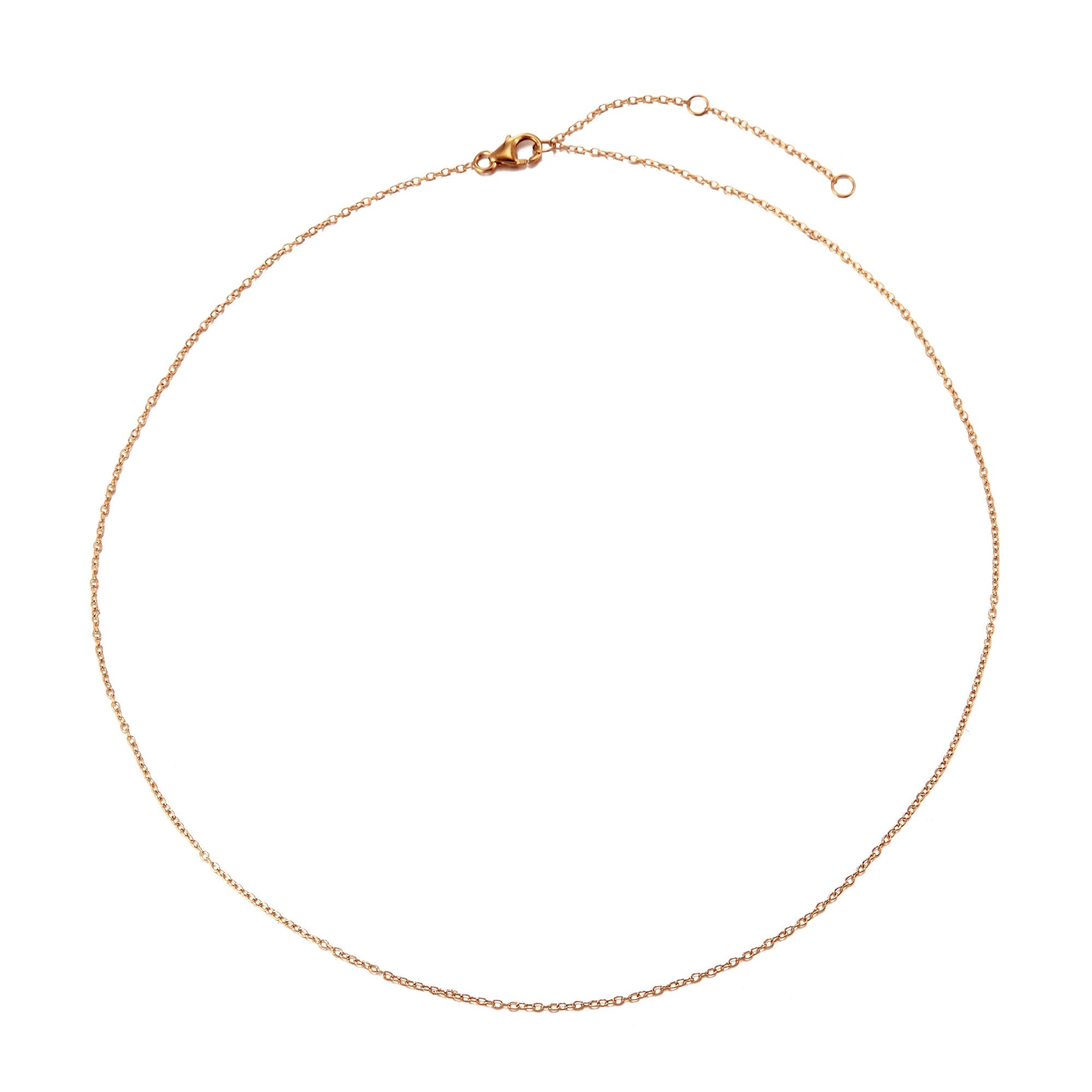 seol + gold rose plain chain 