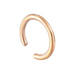 18ct Rose Vermeil Plain Cuff Earring