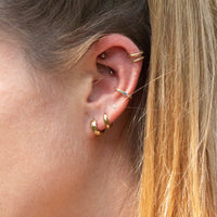 rainbow earring cuff - seol-gold