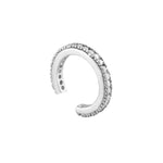 Sterling Silver CZ Studded Cuff Earring