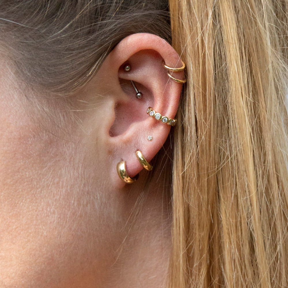 studded cuff earring - seol-gold