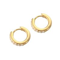 cubic zirconia earrings - seol-gold